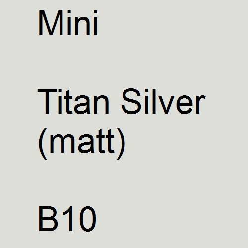 Mini, Titan Silver (matt), B10.